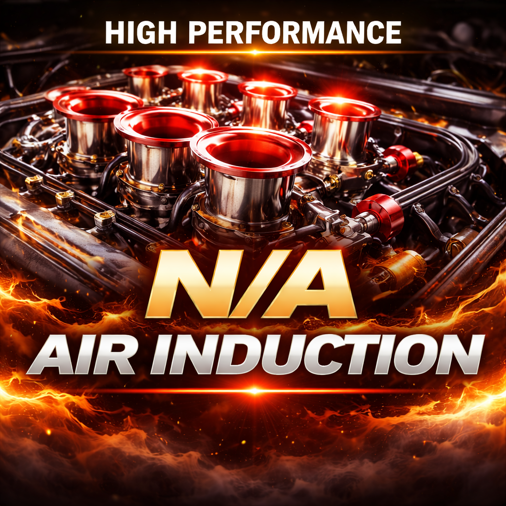 Naturally aspirated air intake and airflow performance parts
